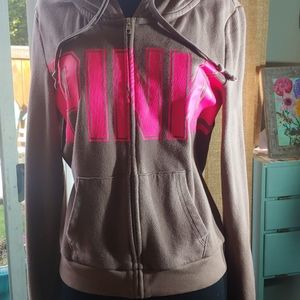 Brown pink sweatshirt